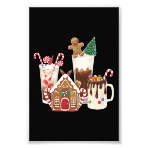 Impression Photo Cadeau de Noël pour amateur de café au pain d'épic