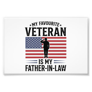 Impression Photo Cadeau de père vétéran Loi Patriotique Vintage Des