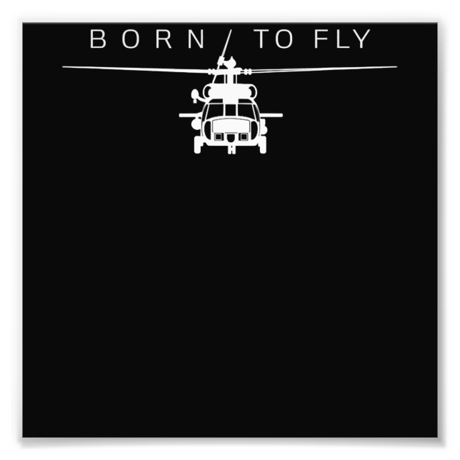 Impression Photo Cadeau de pilote d'hélicoptère de l'aviation milit (Devant)