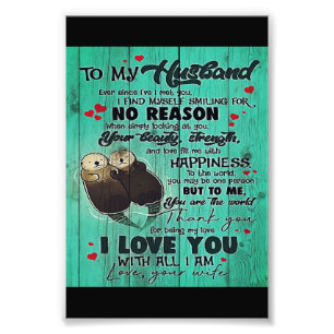 Impression Photo Cadeau parfait personnalisé, à ma lettre de mari