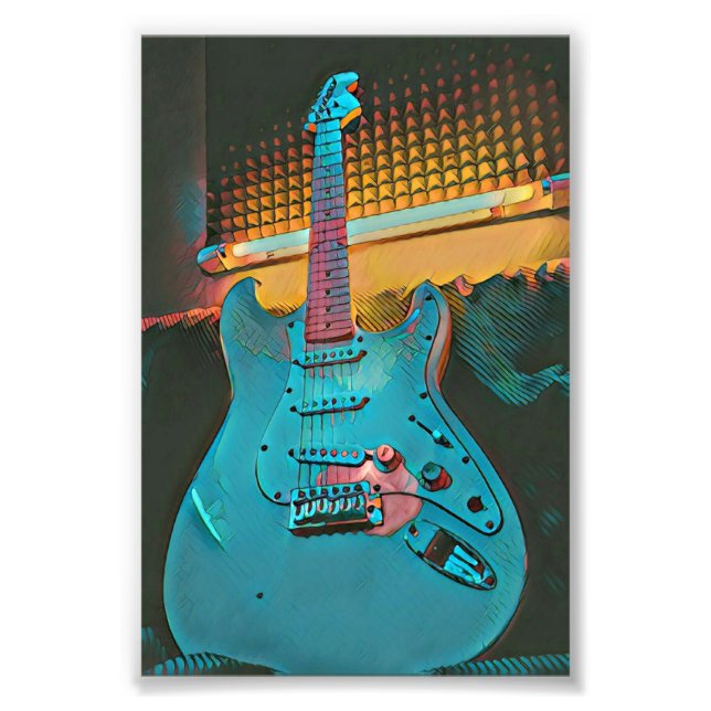 Impression Photo Cadeau pour mari guitariste (Devant)