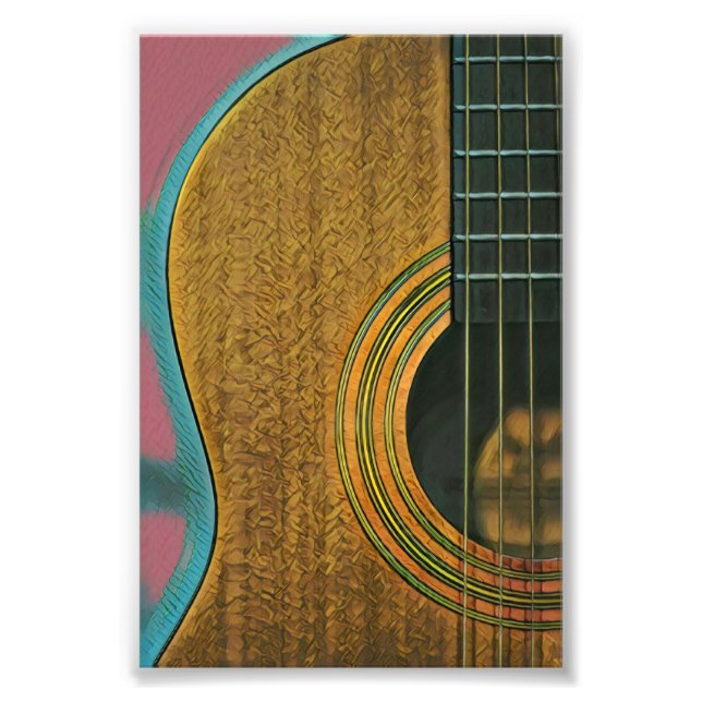Impression Photo Cadeau pour musicien guitariste (Devant)