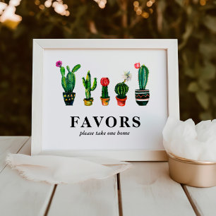 Impression Photo Cadeaux de Fête de Fiançailles Fiesta Cactus
