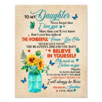 Cadeaux de fille | Lettre À Ma Fille De Maman