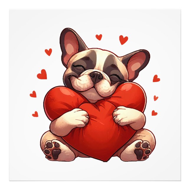 Impression Photo Cadeaux de la Saint-Valentin Pitbull (Devant)