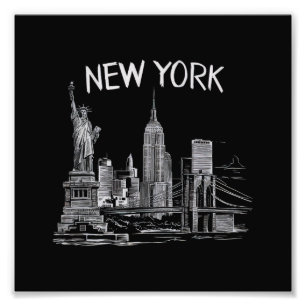 Impression Photo Cadeaux de New York pour hommes femmes NY Ville Vi