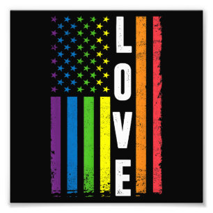 Impression Photo Cadeaux gay pride Hommes Femmes LGBT Arc-en-ciel D