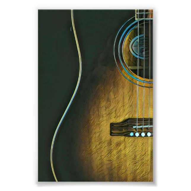 Impression Photo Cadeaux pour les amateurs de guitare (Devant)