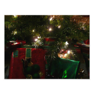 Impression Photo Cadeaux sous l'arbre de Noël