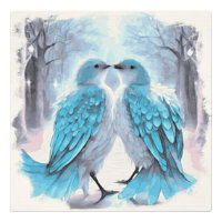 *~* Cadre Abstrait Inséparables AP54 Art Winter
