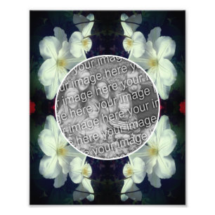 Impression Photo Cadre Fleurs Clematis Blanches Créez Votre Propre 
