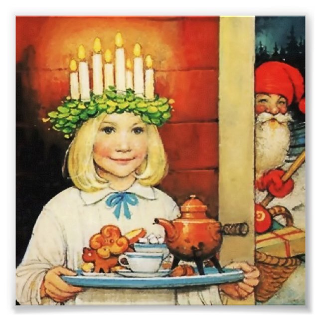 Impression Photo « Café de Noël » par Jenny Nystrom (Devant)