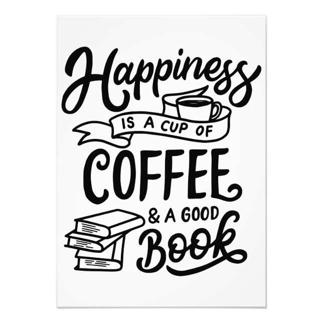 Impression Photo Café Lover Et Bon Livre (Devant)