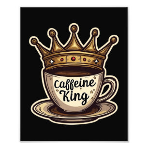 Impression Photo Caféine King - Couronné De Café