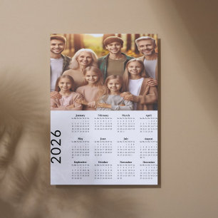 Impression Photo Calendrier classique à brillance totale 2026