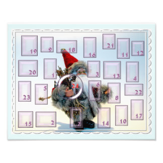 Impression Photo Calendrier d'avent à deux arbres