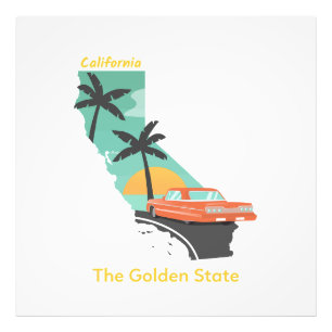 Impression Photo California Golden State Drive