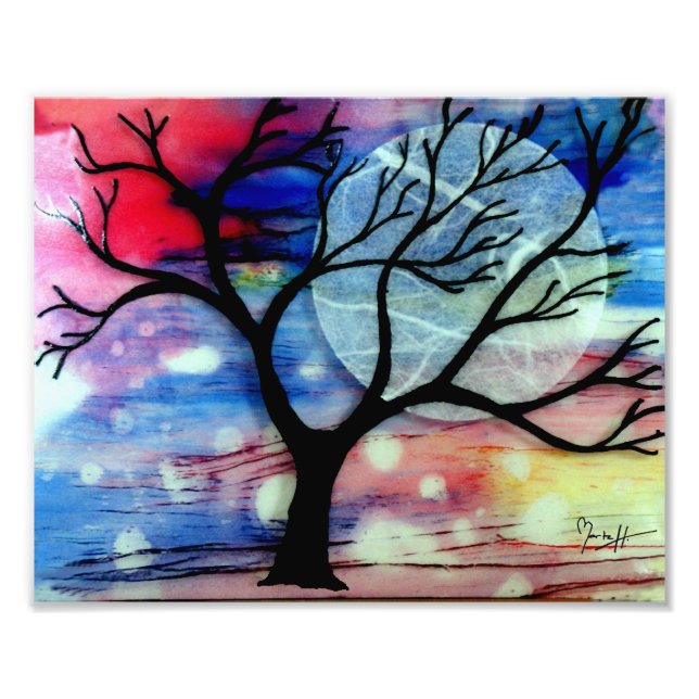 Impression Photo Calques transparents Arbre et Encre (Devant)