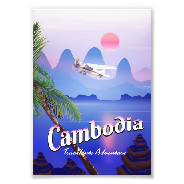 Impression Photo Cambodge 'Voyagez dans l'aventure' (Devant)