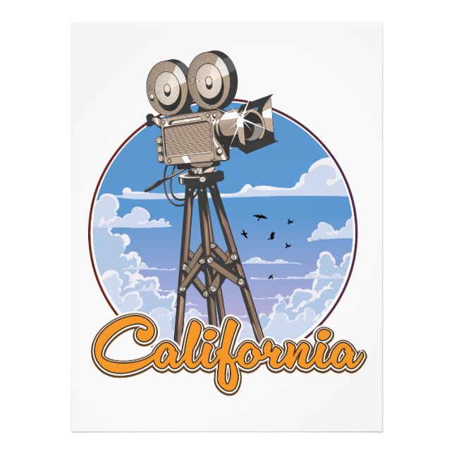 Impression Photo Caméra cinématographique californienne (Devant)