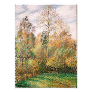 Impression Photo Camille Pissarro - Automne, Peupliers, Eragny