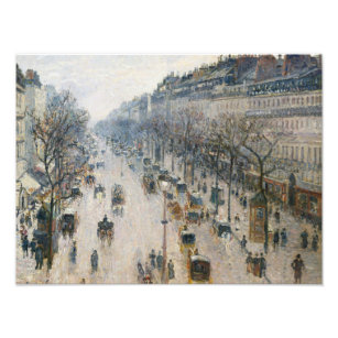 Impression Photo Camille Pissarro - Boulevard Montmartre