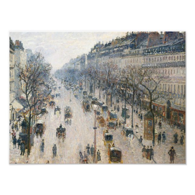 Impression Photo Camille Pissarro - Boulevard Montmartre (Devant)