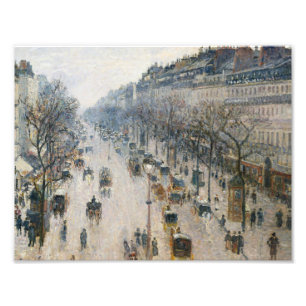 Impression Photo Camille Pissarro - Boulevard Montmartre