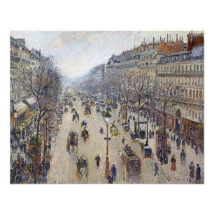 Impression Photo Camille Pissarro - Boulevard Montmartre, matin