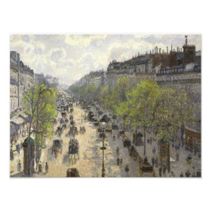 Impression Photo Camille Pissarro - Boulevard Montmartre, Printemps