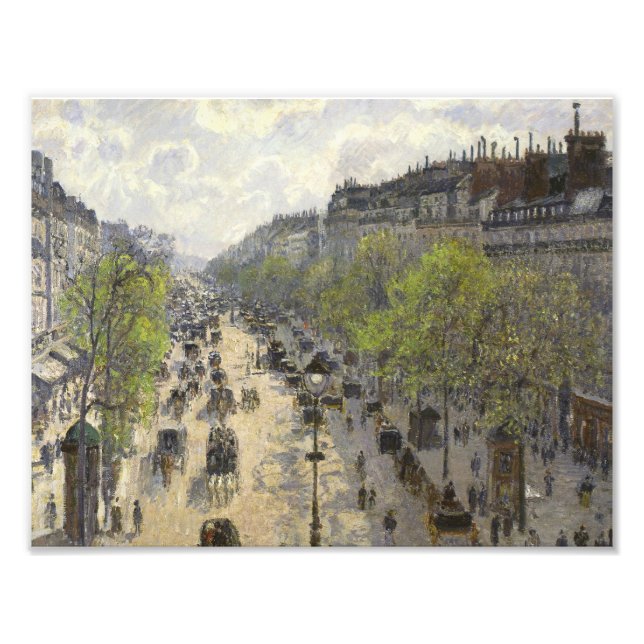 Impression Photo Camille Pissarro - Boulevard Montmartre, Printemps (Devant)