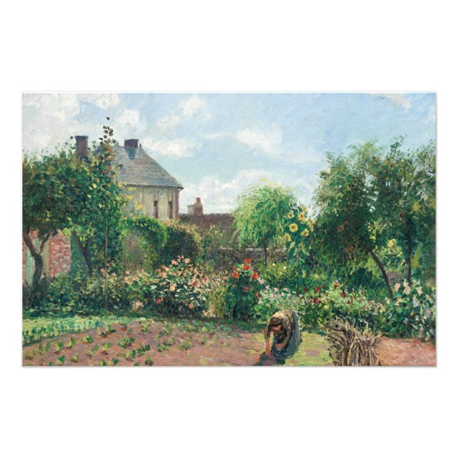 Impression Photo Camille Pissarro Le jardin de l'artiste à Eragny (Devant)