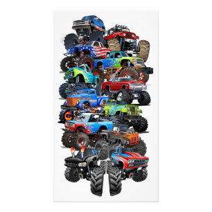 Impression Photo Camion monstre de dessin animé