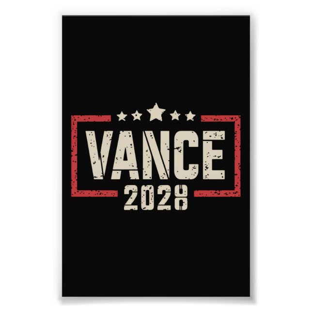 Impression Photo Campagne d'élection présidentielle de Vance 2028 D (Devant)