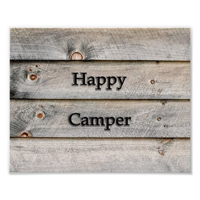 Impression Photo Camper 10x8 heureux (Devant)