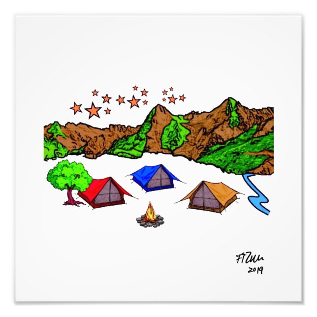 Impression Photo Camping (Devant)