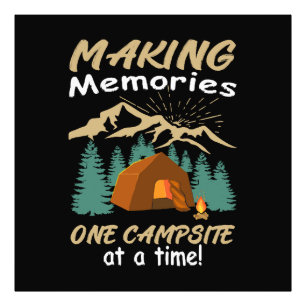 Impression Photo CAMPING Faire des souvenirs