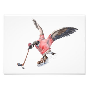 Impression Photo Canada Goose Jouer au hockey