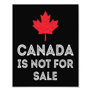 Impression Photo Canada non à vendre - Fière et patriotique