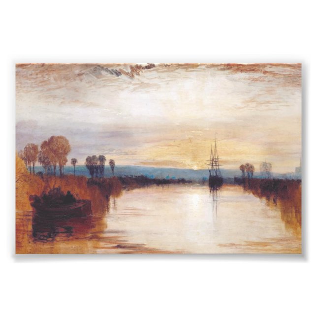 Impression Photo Canal de Chichester par Joseph William Turner (Devant)