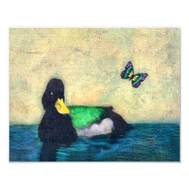 Impression Photo Canard Et Papillon (Devant)