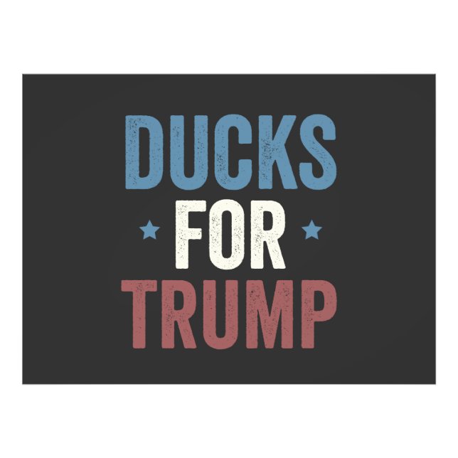 Impression Photo Canards Pour Trump Vance Election 2024 (Devant)
