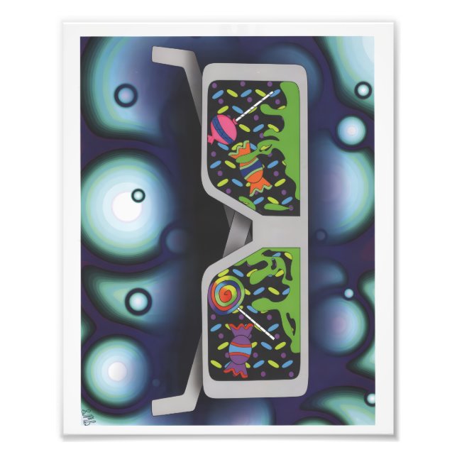 Impression Photo Candy Glasses Print (Devant)