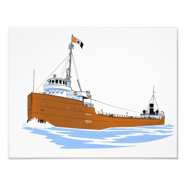 Impression Photo Canopus (Interlake), cargo des Grands Lacs (Devant)