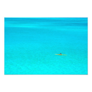 Impression Photo Canot Outrigger à Bora Bora