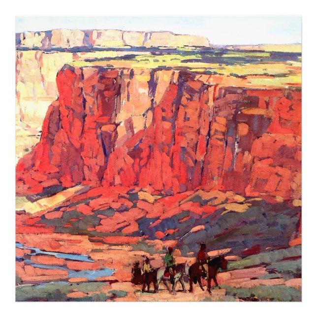 Impression Photo “Canyon Riders” art western par Edgar Payne (Devant)