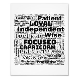 Impression Photo Capricorne Zodiac Mot Cloud Inspiration