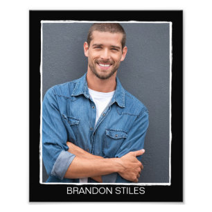 Impression Photo Capture d'écran de l'acteur rétro en ligne de bord