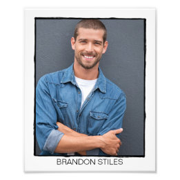 Impression Photo Capture d'écran de l'acteur rétro en ligne de bord