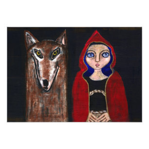Impression Photo Capuchon rouge et le loup